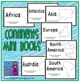 Continents Mini Book Set:  7 Emergent Readers