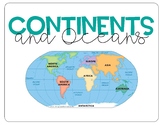 Continents & Oceans Digital Worksheet - PowerPoint