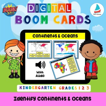 Preview of Continents & Oceans| K, 1, 2| Social Studies, Geography, Maps