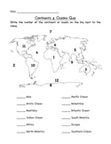 Continents & Oceans Quiz