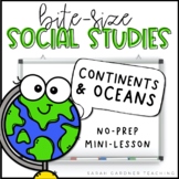 Continents & Oceans | Social Studies Lesson | PowerPoint &