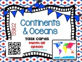 Continents & Oceans Task Cards
