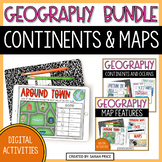 2nd Grade Geography Continents, Oceans & Map Skills - Digi