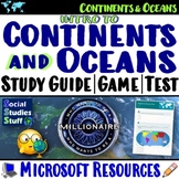 Continents, Oceans and the World Map Study Guide, Review G