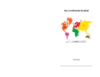 Preview of Continents Research Booklet- Distance Learning