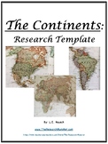 Continents Research Template EDITABLE