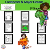 Continents and Major Oceans for 1st Grade