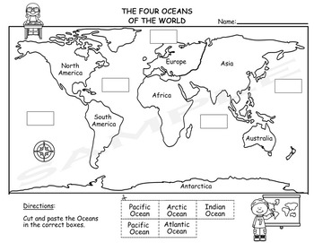 Continents and Oceans by Crafty Librarian Mama DD | TPT