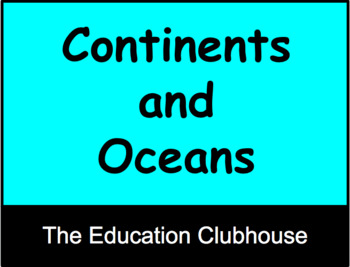 Preview of Continents and Oceans - Google Slides