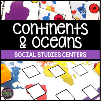 Preview of Continents & Oceans Activities - Continents & Oceans Centers - Geography Centers