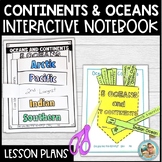 Continents and Oceans Map Activities | INTERACTIVE NOTEBOOK