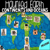 Continents and Oceans- Haunted Earth Craftivity