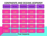 Continents and Oceans Jeopardy