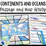 Continents and Oceans | Reading Passage and Map Social Stu