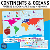 Continents and Oceans Posters