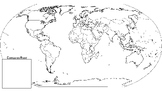 Continents and Oceans World Map Labeling Worksheet