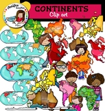 Continents clip art