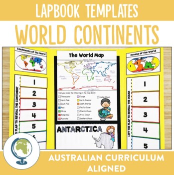 Preview of Continents of the World Lapbook Templates
