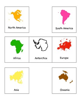 Continents of the World Scavenger Hunt by Cognizant Classroom | TpT