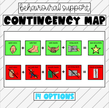 Preview of Contingency Maps - Behaviour Management - 14 Options & PECs
