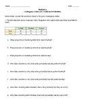 Contingency Tables and Conditional Probability WS