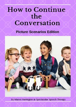 Preview of Continue the Conversation! Picture Cards and Lesson Plan