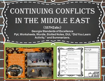 Preview of Continuing Conflicts in the Middle East (SS7H2abc)