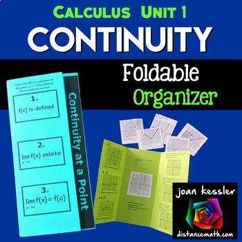 Preview of Continuity at a Point Foldable Activity Calculus