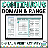 Continuous Domain and Range Activity for Google Slides ™