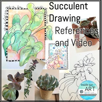 Preview of Contour Line Drawing Images and Video - Middle School - High School Visual Art