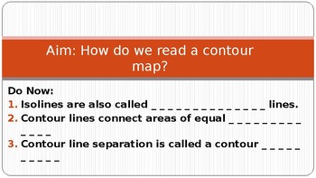 Preview of Contour Rules Power Point Presentation w/KEY