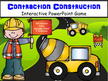 Preview of Contraction Construction ~ Interactive PowerPoint Game