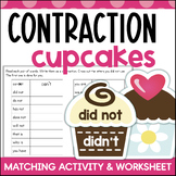 Contractions Worksheet Practice Matching Game 2nd Grade Re