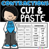 Contraction Cut and Paste Worksheets