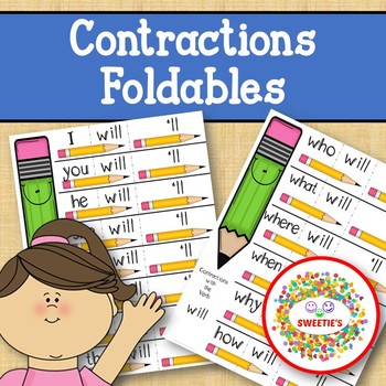 Preview of Contractions Foldable