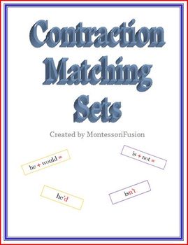 Preview of Contraction Matching Sets & Recording Sheets