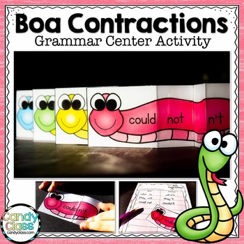 Preview of Contraction Practice 1st and 2nd Grade Grammar Review Centers Using Apostrophes