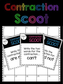 Preview of Contraction Scoot