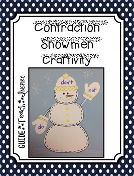 Preview of Contraction Snowman Craftivity