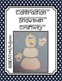 Contraction Snowman Craftivity