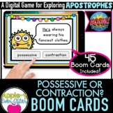 Contraction or Possessive?  | Boom Cards™ - Distance Learning