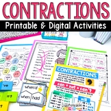 Contractions Activities Digital & Printable ELA Practice