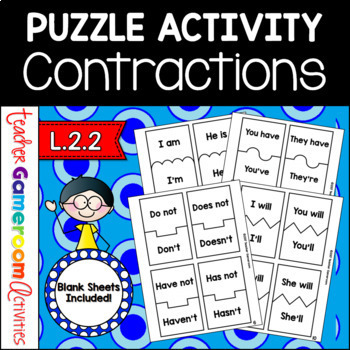 Preview of Contractions Activity