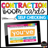 Contractions Boom Cards ELA Phonics Task Cards