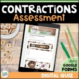 Contractions Digital Resource Grammar Assessment & Test - 