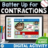 Contractions Practice Baseball Grammar Digital Activity - 
