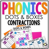 Contractions Dots and Boxes | Phonics and Fluency Literacy