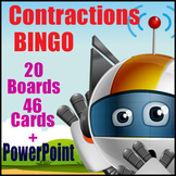 Contractions Game - BINGO - Contracted Form for Caller - E