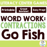 LITERACY CENTER GAMES: Contractions Word Study