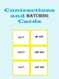 Contractions Matching Cards